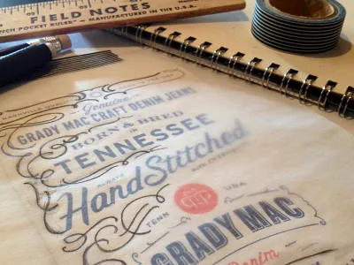 Hang-Tag WIP american classic decorative denim filagree grady mac heritage ornament sketch trish ward wip