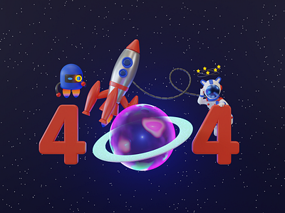 404 Error Website 3D Illustration 3d 3d animation 3d art 3d illustration 3d model 3d space 3dcharacter 3ddesign 3dillustration 404 astronaut blender branding cute error illustration maintenance rocket ui website