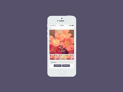 Blocstagram — Filter & upload page bloc blocstagram design filter ios photo app purple swift upload