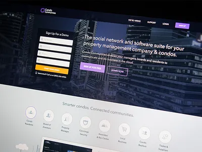 Condo Communities Landing Page V1 clean flat web design landing page layout resposive resposive web design toronto web design web design