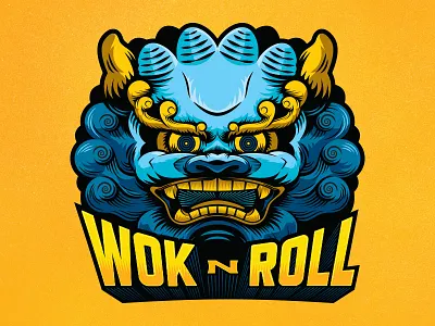 Wok n Roll american asian culinary foo dog food food truck hospitality identity restaurant type