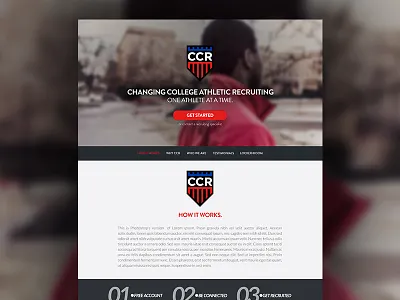 CCR New Homepage basketball branding ccr design incredipixel joe norton photoshop website