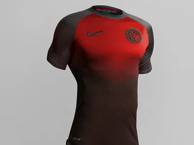 Targaryen 1uniforme Kit Original football futbol game of thrones got house targaryen jersey kit nike soccer targaryen