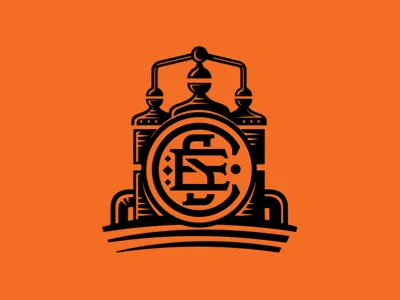 Craft Spirits Exchange alcohol design distillery liquor logo mark monogram spirit vector woodcut