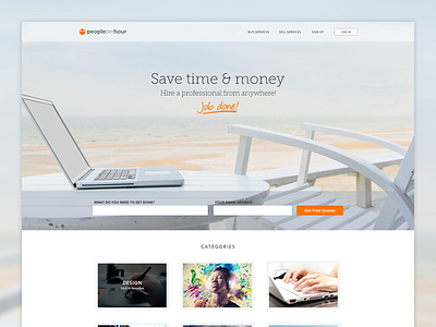 PeoplePerHour v3.0 - Homepage design freelance front page peopleperhour ui ux website