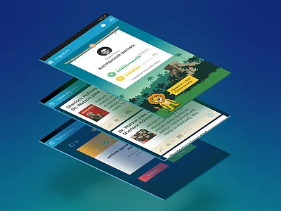 LinguaLeo mobile app unified design android app elearning english gui illustration ios iphone lingualeo mobile windowsphone wp