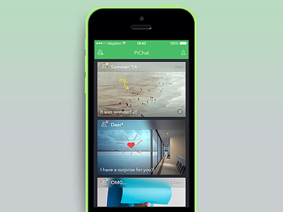 Cards UI app card chat draw ios ui ux
