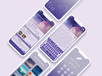 Diary App graphic design ui ux uxui