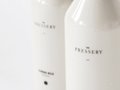 The Pressery Milk Bottles 2014 almond artisan brand corporate identity logo milk pressery the typography