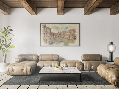 Venice graphic design photo photo manipulation print watercolor