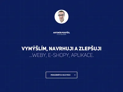 Tonique 2014 blue blueprint grid personal portfolio ui web website