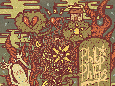 Phillip Phillips Commemorative Poster band commemorativeposter doverspike illustration indiaink ink nathan nathandoverspike phillip phillipphillips phillips poster