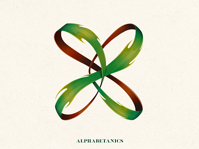 X for Alphabetanics 36 days of type alphabet floral illustration plant procreate typography typography design