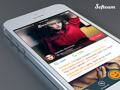 Feed app app design feed ios iphone photo softeam ui