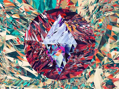 Shards abstract colorful facet pattern shards wallpaper
