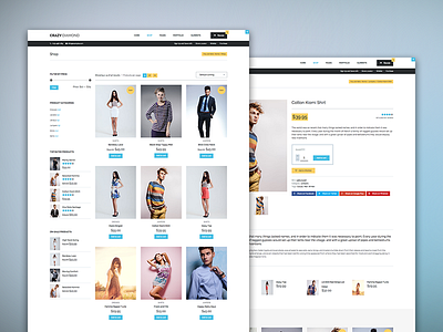 Crazy Diamond - Shop Pages ecommerce web design website wordpress