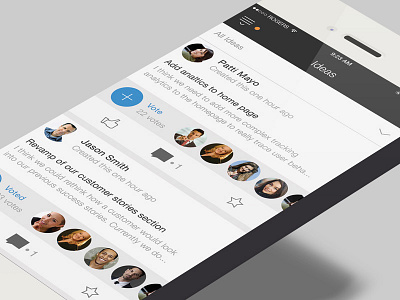 tibbr ideas mobile app mobile ui