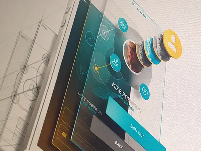 Mobile Landing Page Preview app application button ios iphone mobile ui ui design user interface ux