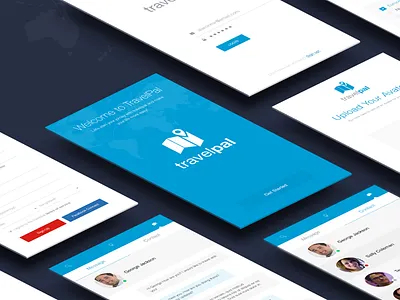 travelpal Apps alaminmir awesome blue creative layout new nokshacreative travelpal uiux