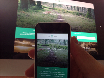 Live Full. Die Empty. blog mobile responsive ux design wordpress wp theme