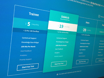 Elevio Pricing Page app logo pricing table ui