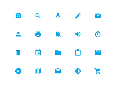 System Icons - Material Design android android l design icon iconography material design pack sketch sketch 3 vector