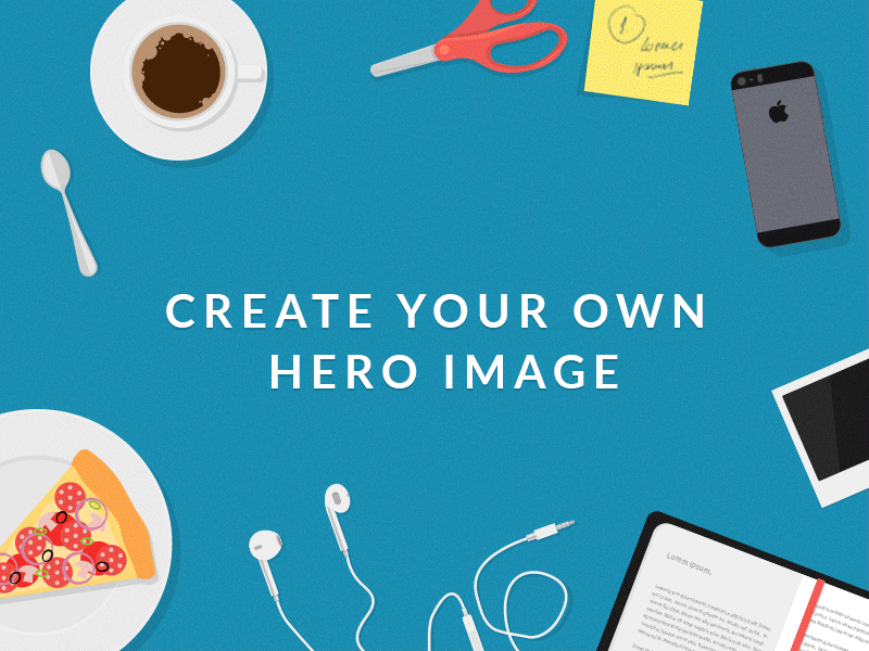 Flat Mockups - Desk Items desk flat freebie hero illustrator mock up psd vector workspace