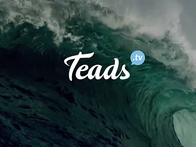Teads logo integrated in video fullscreen homepage fullscreen handwriting homepage logo nabu responsive svg vector video visual