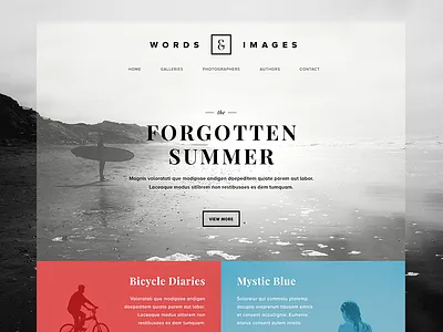 Words & Images — Photography/Poetry Website images photography photos poetry web design webdesign website words