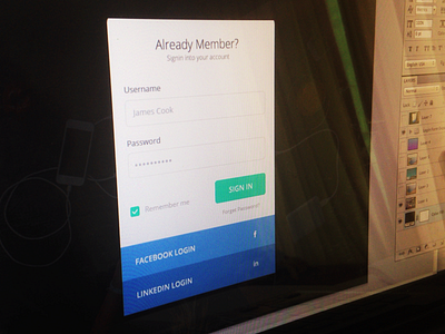 Sign in Form design form login signin social social login web