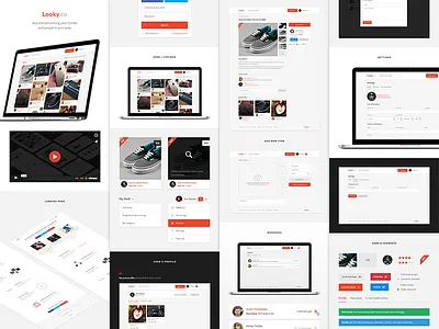 Looky.co on Behance app application behance case study details gif macbook macbook pro perspective video web app