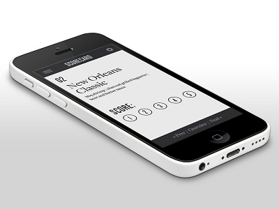 Food Scoring App app flat food minimal monochrome typography ui