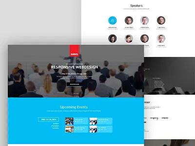 Events Theme conference events gavick joomla theme wordpress