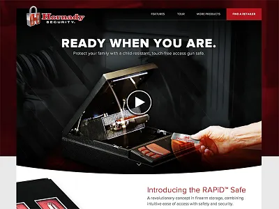 Gun Safe Site home home page landing landing page web website