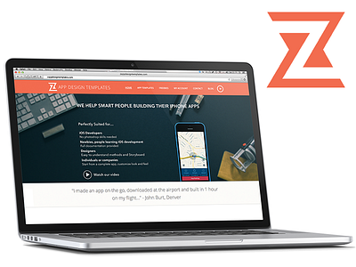 Shot #1620215 design header homepage ios new design ui web website zappdesigntemplates
