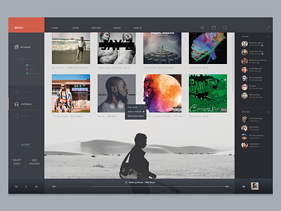 Music design music music player player ui