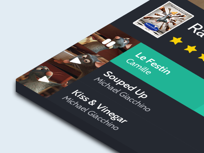 Movie Video Soundtracks app dark green idea movie music player rating video