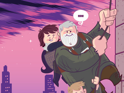 Adventures in the Big City character design game of thrones honor illustration vector