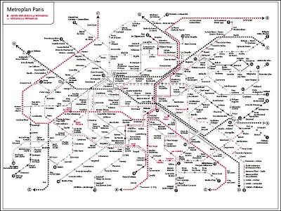 Paris Metroplan Old Style book camille claudel map metro old paris plan