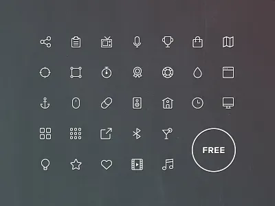 Buddha Line Icons Complete free freebie icon icons line pixelbuddha set vector