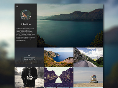 Photo Blog blog design mockup photoblog photography psd ui unsplash web design