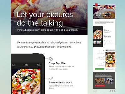Mailer for Zomato annotation email emailer feature mailer newsletter photos screenshot web zomato