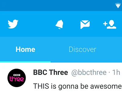 Twitter android android l app design material twitter ui