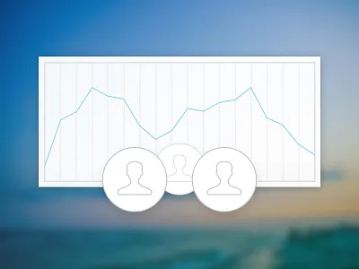 User Analytics Icon charts graph icon minimalist ui web