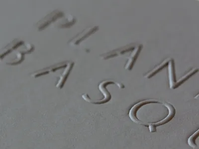 Logo Emboss business card emboss gray logo modern textured