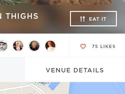 IOS7 details screen branding button flat type ui ux