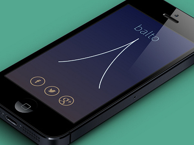 balto balto iphone minimalistic product design simple social social media ui design