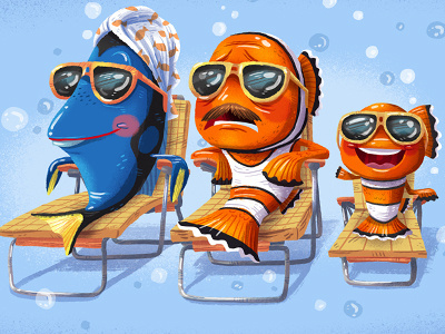 Pixart poster mash up JUNE (Finding Nemo & Raising Arizona) pixar poster mash up