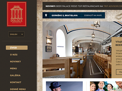 BeerPalace - website beer brown concept dark iu logo red responsive simple ux website
