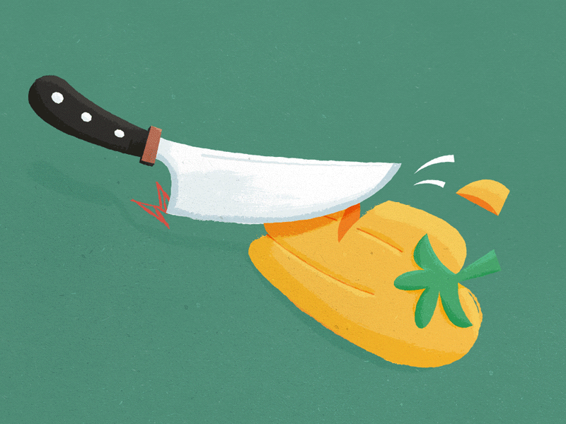 Pepper Textures Test cut food illustration kitchen knife pepper texture